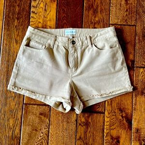 Studio Blue tan shorts.